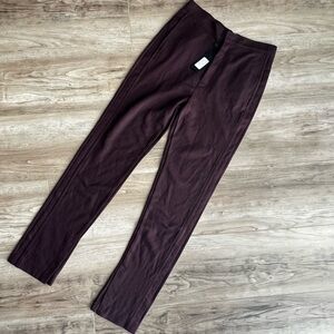 Rag & Bone Heather burgundy Joan slim knit pants NWT medium